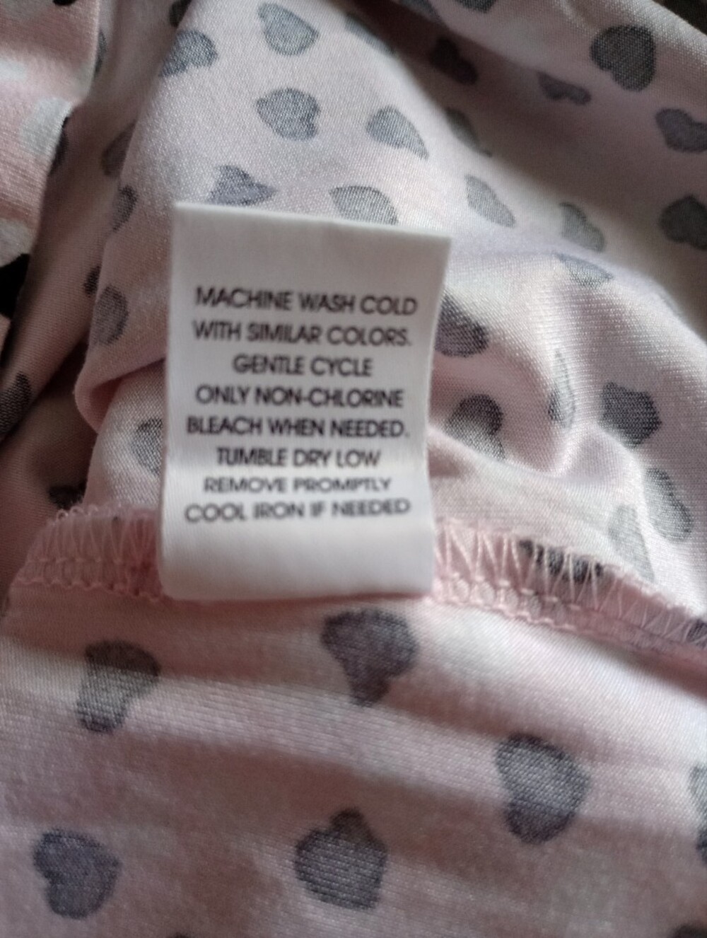 Echo Sleepwear Pink Heart-Print Button-Front Nightshirt Size XL - Picture 7 of 8